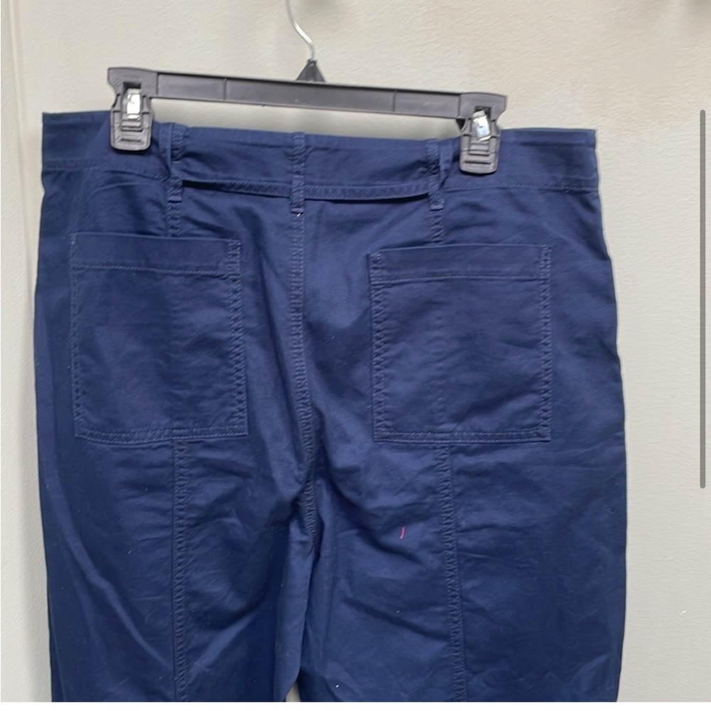 LOFT Blue Wide Leg Pants Relaxed Fit - Picture 4 of 4